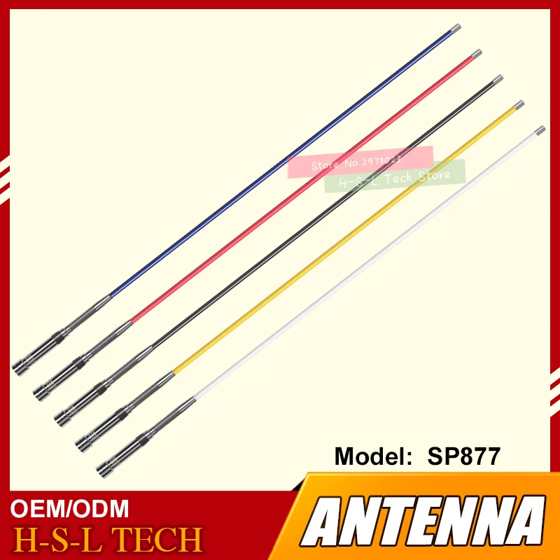 

Wireless Antenna 30km Dual Band UV 144/430MHz Antenna Connector PL-259 VHF/UHF High Gain Amateur Car Radio Mobile Bending