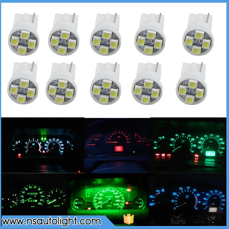 

T10 194 Led 12V Light Dashboard Instrument Gauge Light Bulb For BMW E91 E36 E34 E12 E21 E23 E24 E28 E30 E31 E32 Z3 10pcs
