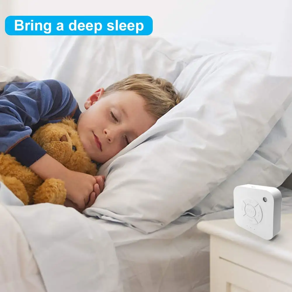 Портативная белая шумовая машина USB перезаряжаемая таймизированная отключение сна звуковая машина для сна Релаксация ребенок взрослый Офис Дом