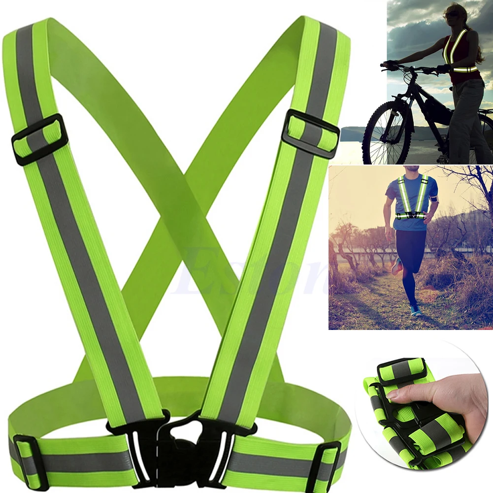 

Adjustable Safety Security High Visibility Reflective Vest Gear Stripes Jacket Drop Shipping Support