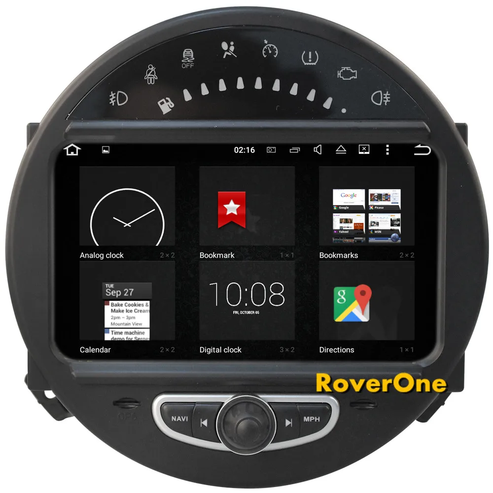 Top RoverOne Android 7.1 Car Multimedia Player For Mini Cooper 2006 - 2013 Autoradio Radio Stereo GPS Navigation Sat Navi Bluetooth 4