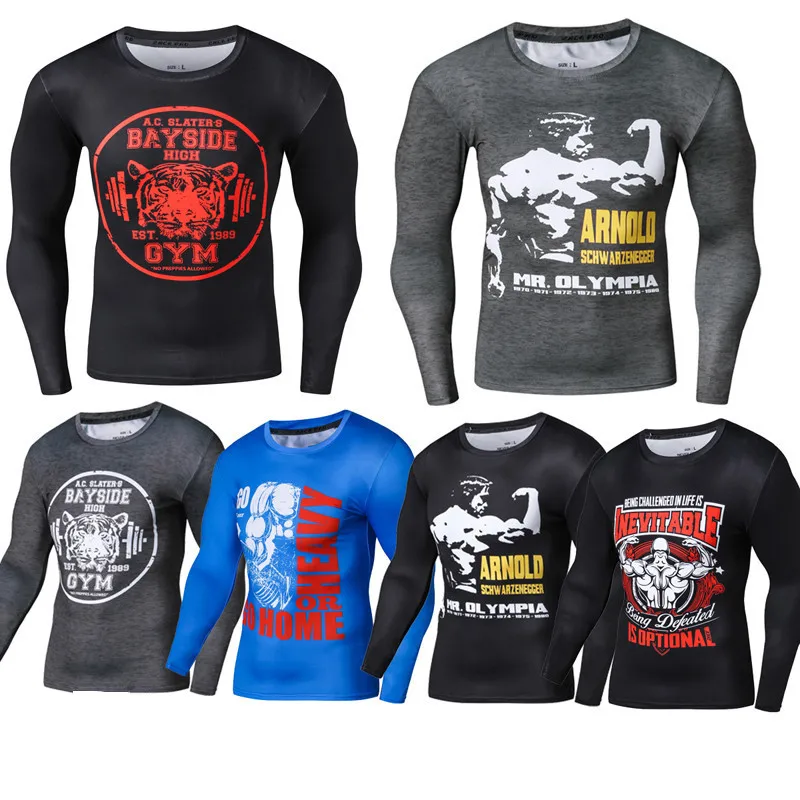 Buy Men Compression T Shirts Sports Fitness Long