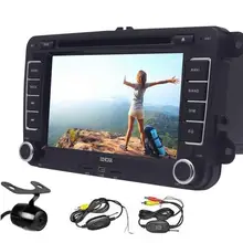 Double Din Android 6.0 Car DVD Player for VW 7” Car Stereo Radio Receiver GPS Navigation Bluetooth WiFi+Wireless rear Camera