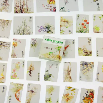 

40 Pcs / Lot The Letter Box Sticker Set A "lovers" Archaic Period For A While Into The Hand 40