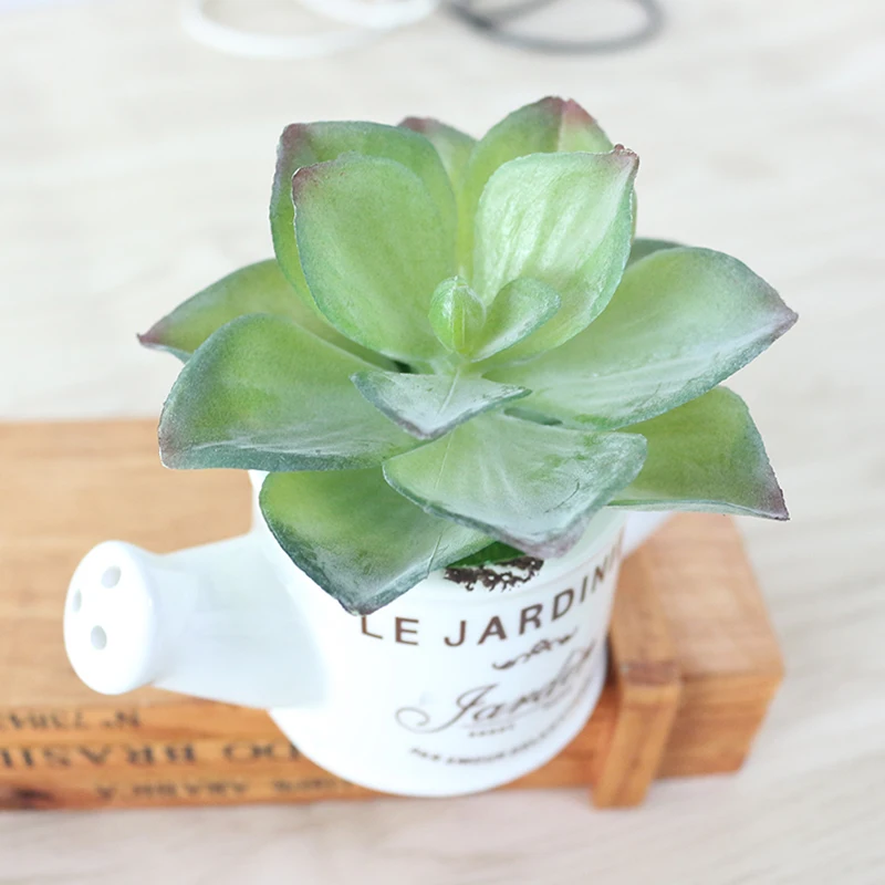 artificial plastic flowers with Ceramics vase cute artificial flower set home decoration for wedding flowers decoration (4)