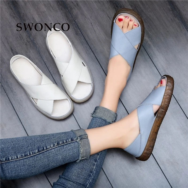 SWONCO Women Sandals 2019 Summer Casual 