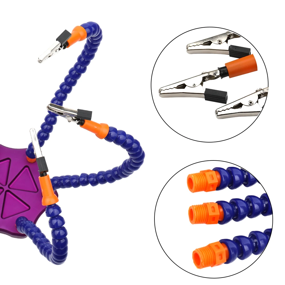 Многофункциональный паяльная помогая руки с 6 шт. гибкие руки для плат Сварка вспомогательные инструменты