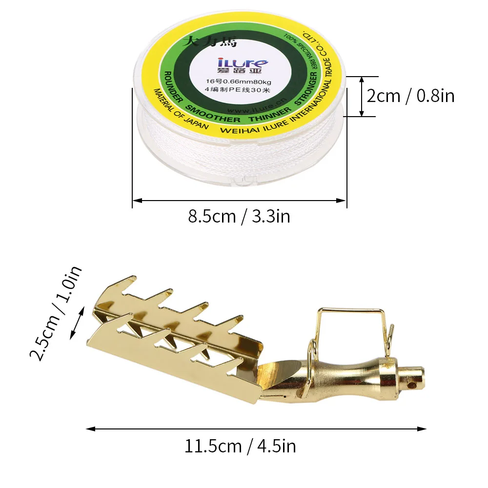 Рыболовные снасти инструменты из нержавеющей стали приманки ретривер приманки спасательная приманка искатель защита для приманки pesca леска PE
