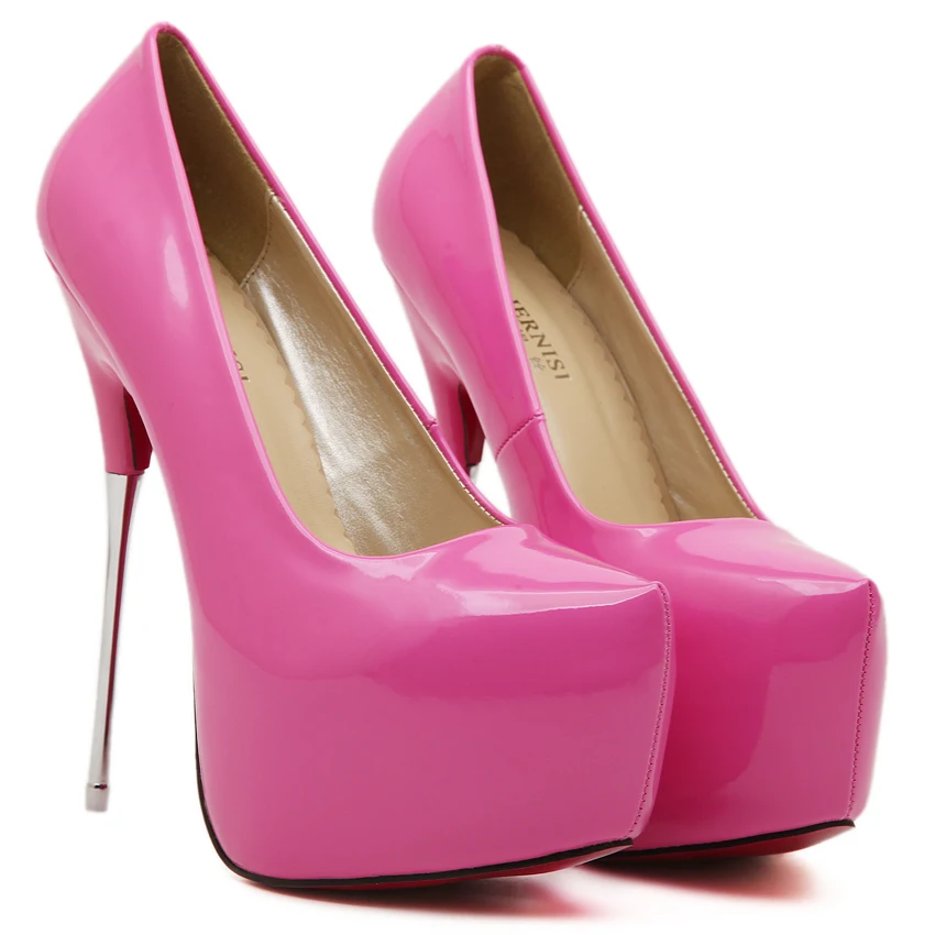 Karinluna Brand Design New Big Size 44 Classic 16cm High Heels Platform Shoes Woman Lady Sexy Party Wedding Women Shoes