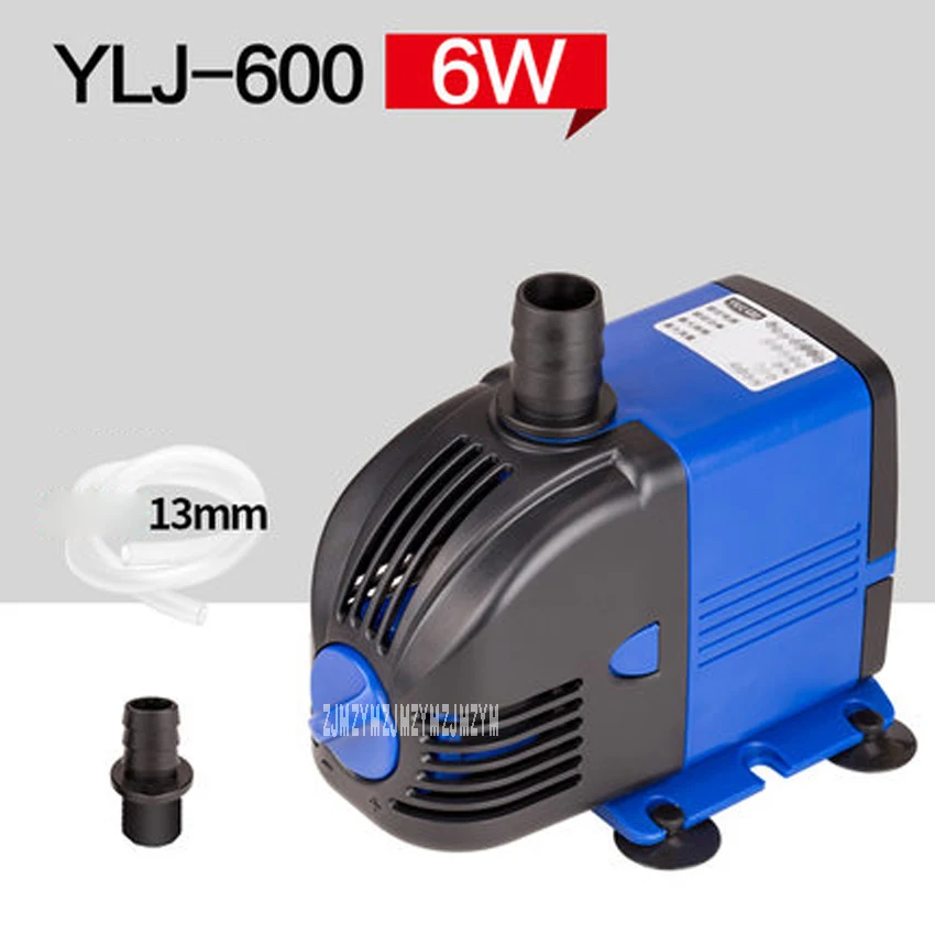 5 шт. YLJ 600 220 V 600L/ч 6W погружной водяной насос для аквариума от китайского