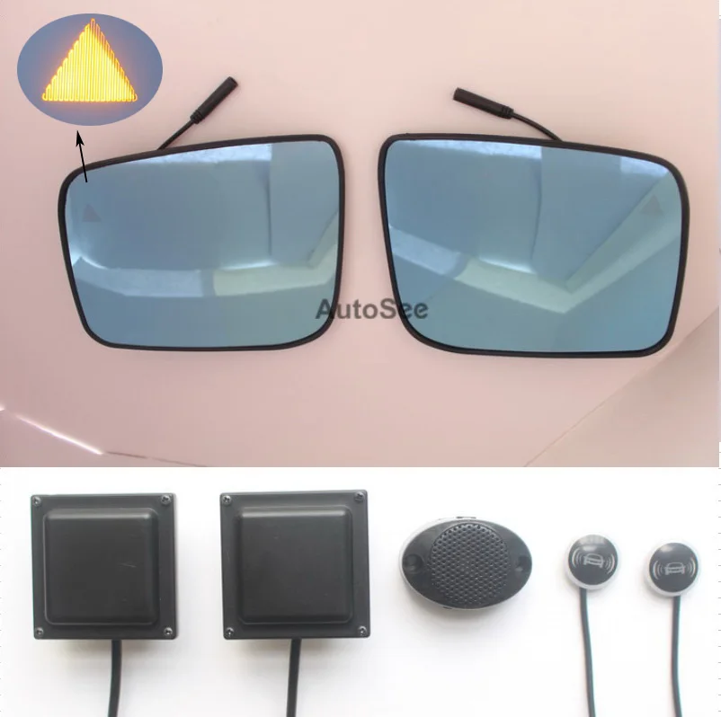 

2010 for Nissan X-trail car BSD BSM blind spot detection 24GHZ Radar Microwave Sensor Mirror light alarm Lane change assistance