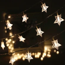 Стиль звезда светодиодная гирлянда 10 м 50led AC220V/110 V красочное праздничное светодиодное освещение наружный Декор светодиодный Рождественский свет