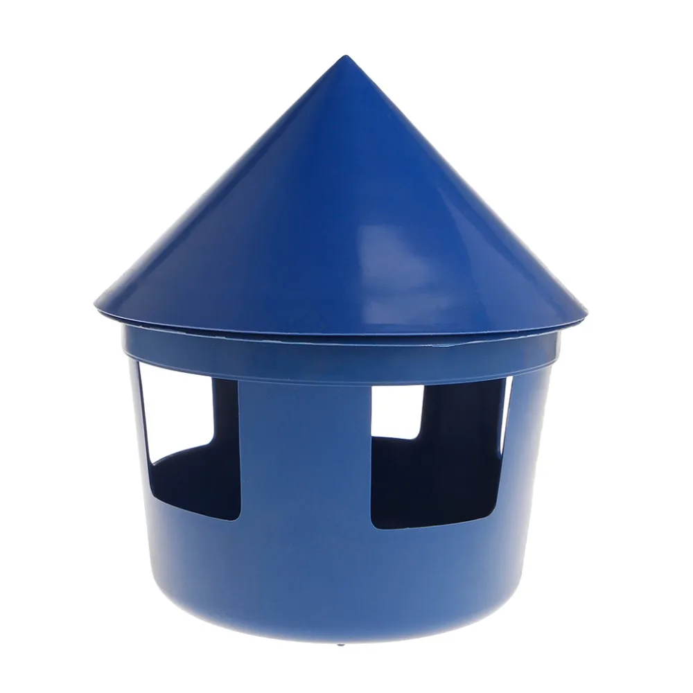 

Pigeon Feeder House Design Cover Feeding Food Dispenser Sand Case Multi Functional Pet Birds Parrot Container Supplies Plastic D