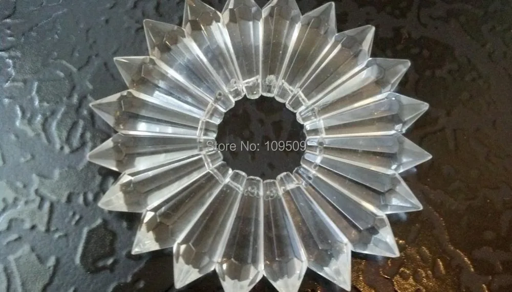 

Free Shipping,50pcs 38mm Clear Chandelier Crystal Icicle Crystal Prisms Clear Crystal U-drop prism
