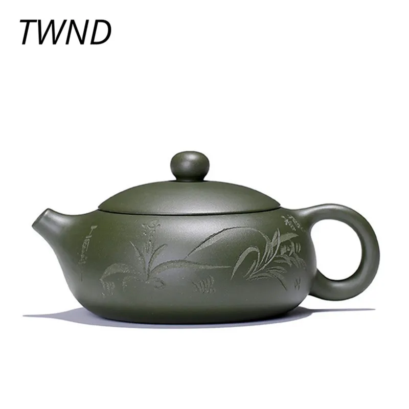 

180CC purple clay yixing teapot chinese kung fu bian xi shi pot ore zisha beauty kettle suit Tie Guanyin black tea 22