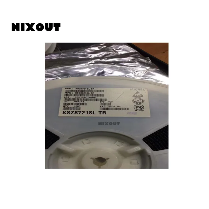 NIXOUT новый оригинальный KSZ8721SLTR KSZ8721SL KSZ8721 TSSOP-48 на складе (Большая скидка если вам