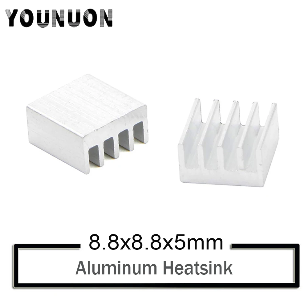 

10Pcs YOUNUON 8.8X8.8X5MM Aluminum Heatisinks For VGA Card for Xbox360 Video Memory Cooling Heatsink Cooler