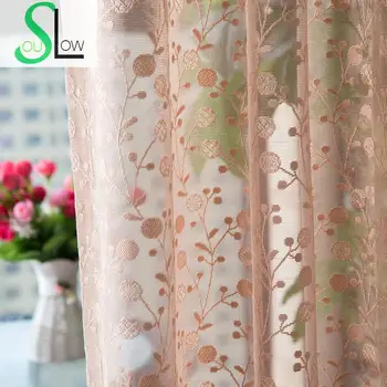 

Slow Soul Coffee Beige Pink White Curtain Fabric Fabrics High End Living Room Bedroom Jacquard Curtains Pleated Sheer Tulle For