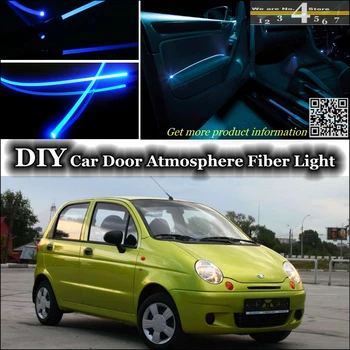 

interior Ambient Light Tuning Atmosphere Fiber Optic Band Lights For Daewoo Matiz FSO Formosa Inside Door Panel illumination