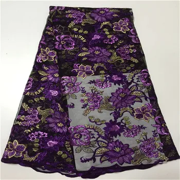 

2019 Latest African Laces Fabrics Embroidered African French Lace Fabric Cheap African French Net tulle Lace Fabric