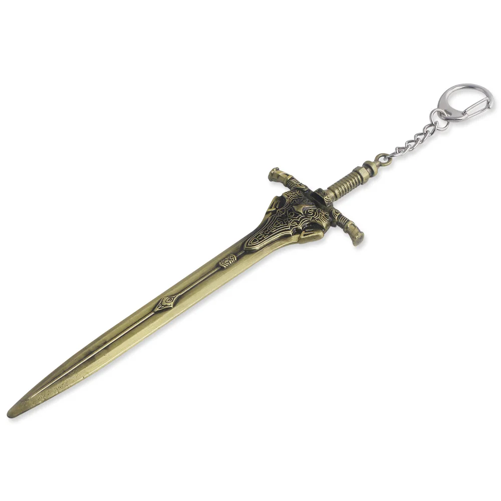 SG High Quality Dark Souls 3 Artorias Sword Keychains Pendants Abyss Walker Knights Sword Men Car Bag Keyring Cosplay Jewelry - Цвет: K524-2