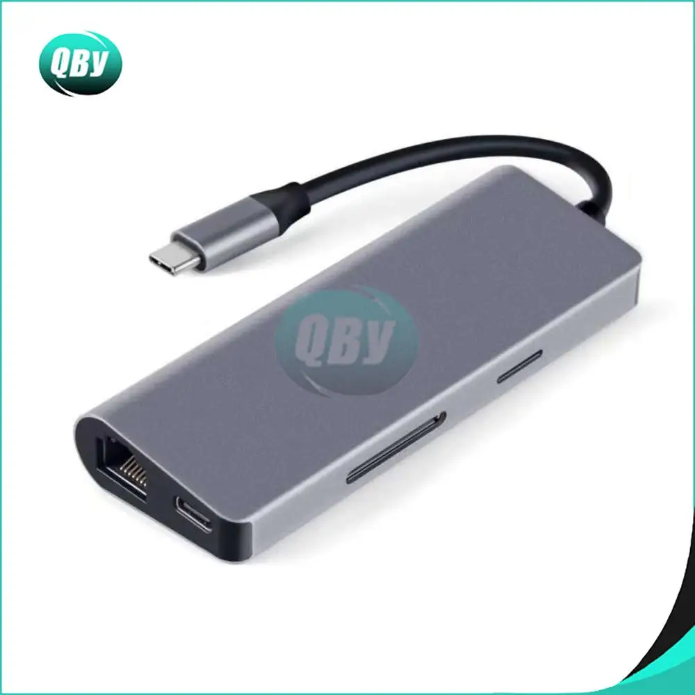 7 в 1 usb type C TC71N концентратор к HDMI 4K RJ45 Gigabit Ethernet LAN USB 3,0 SD/TF кардридер адаптер для MacBook