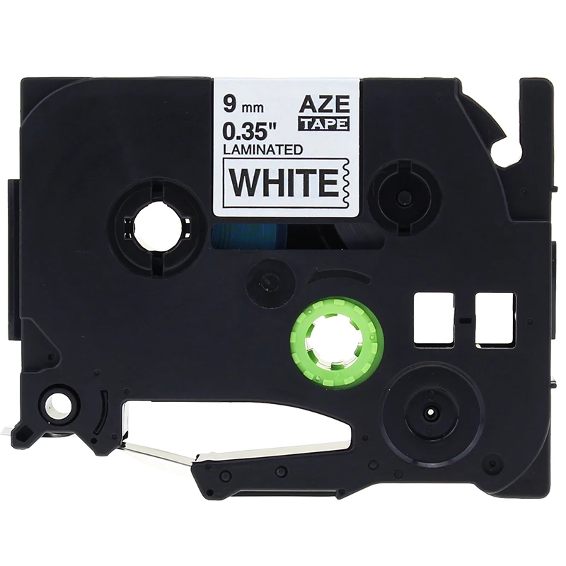 

Compatible Brother TZe Laminated Label Tape TZe-221 TZe221 TZe 221 3/8 Inch Black on White for Brother P-touch Label Printers