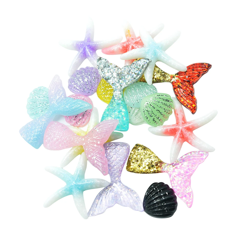 20pcs Sequined RESIN CABOCHON Flatback Embellishment Scrapbooking Craft DIY 20pcs Sequined RESIN CABOCHON Flatback Embellishment Scrapbooking Craft DIY