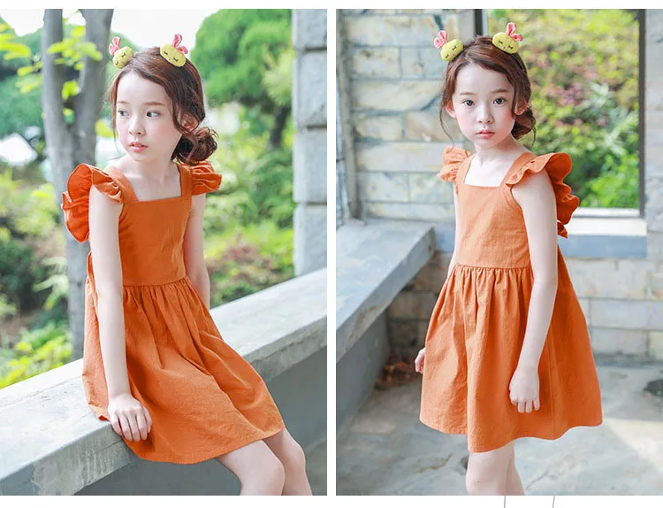 backless 2017 summer bohemian style girls dress sundress for girls flare sleeve beach dress kids clothes 5 6 7 8 9 10 11 14 T 4 5 6 7 8 9 10 11 12 13 14  years old little big teenage girls cotton dress for kids girls 2017 new  (15)