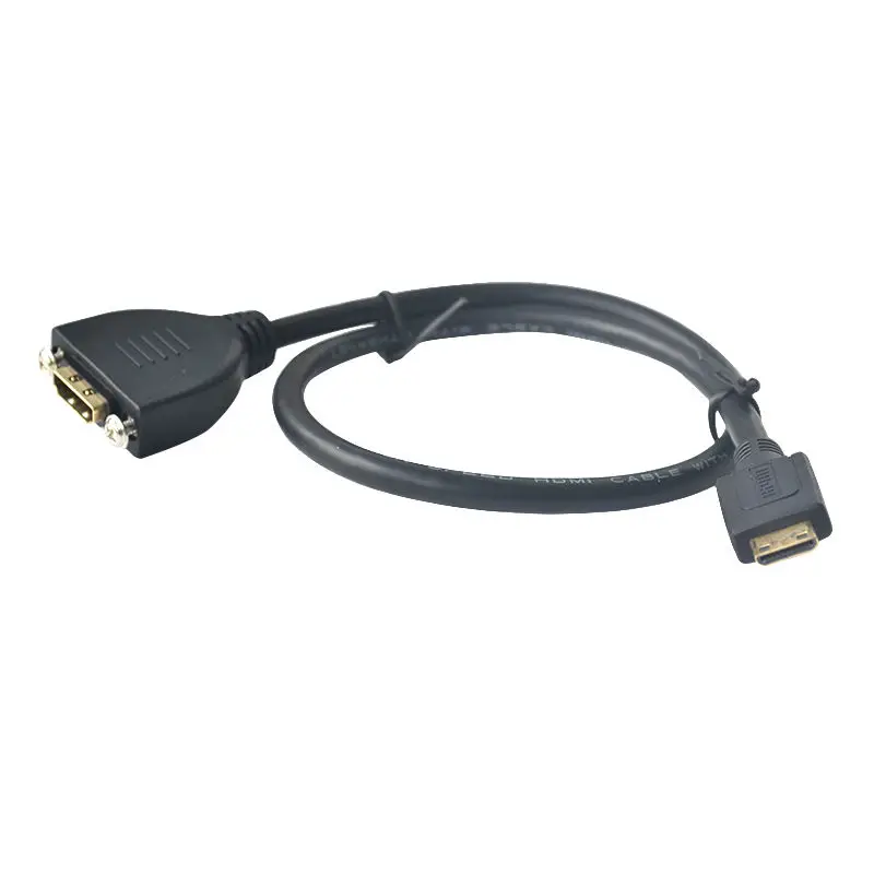 DANSPEED HDMI кабель Mini HDMI к HDMI мужчин и женщин Панель Крепление кабель-удлинитель для цифрового видео мини интерфейс кабель для передачи данных