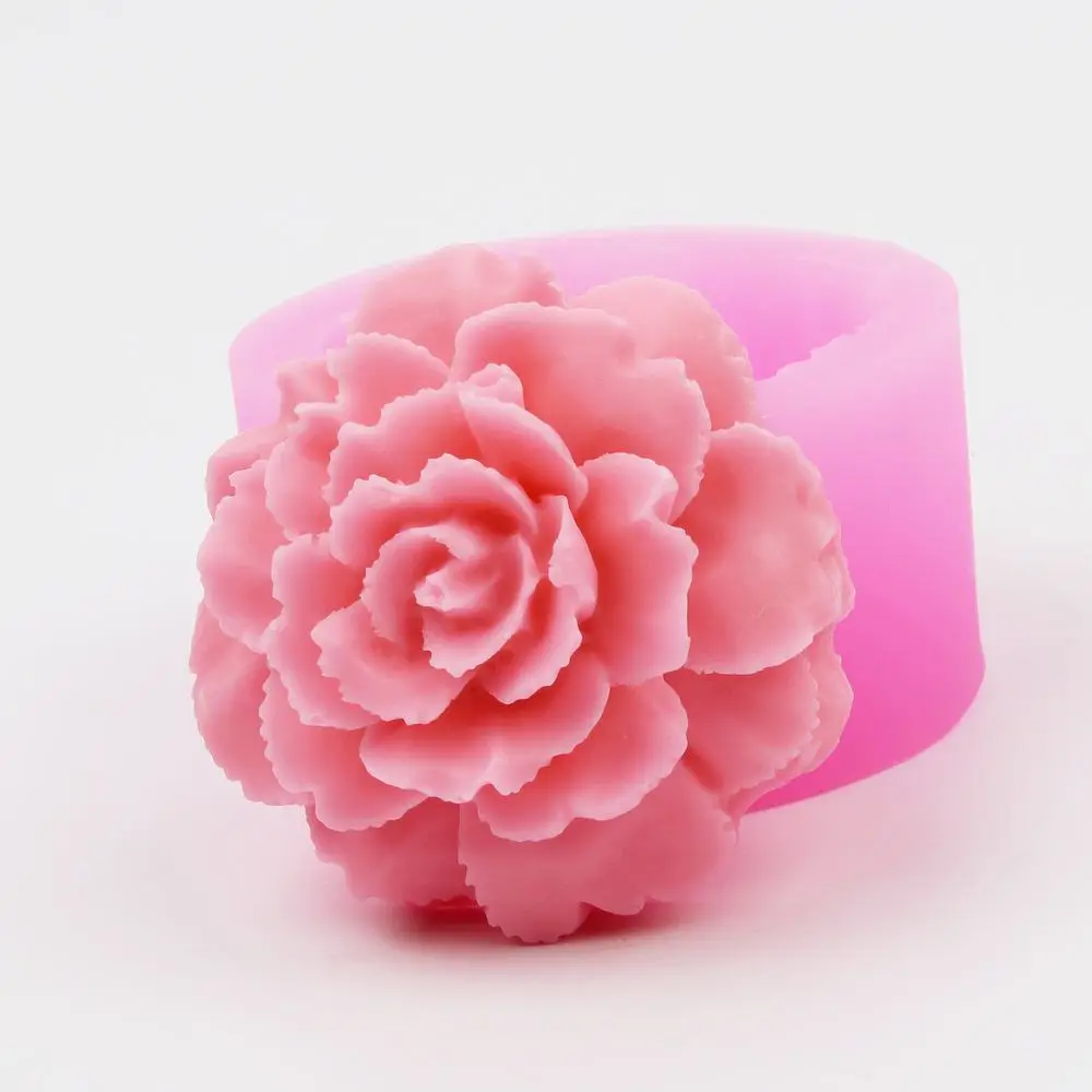 Rose Flower Box Candle Silicone Moulds Homemade Soap Making Mould for Cake Decoration Wedding Baby Shower Birthday Christmas Gift DIY Craft Pack of 2 Pink