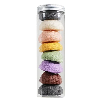 

8pcs/lot New Clean Konjac Sponge Cosmetic Puff Face Cleaning Sponge Natural Konjac Puff Facial Cleanser Tool