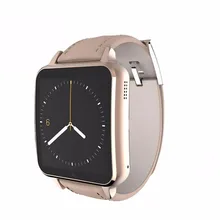 Frequência Cardíaca do Bluetooth 2016 Relógio Inteligente Pulseira de Couro Reloj Inteligente 2MP Câmera A8 Superfície Curva para iOS Smartphone Android