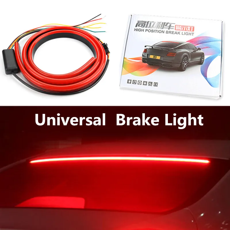 

OKEEN Car Styling 12V 24V Car Flexible LED High Mount Stop Rear Tail Warning Light Lamp Red Auto Third Brake Light Parking Lamp
