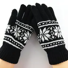 Осенне-зимние женские утепленные теплые зимние вязаные перчатки, женские шерстяные вязаные зимние варежки, перчатки