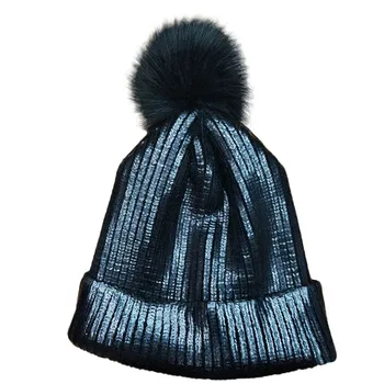 

Winter Hats For women Solid Color Hot Stamping Pinstrip Knit Cap Warm Fashion Cap Unique design Warm Winter Wool Knit Cap