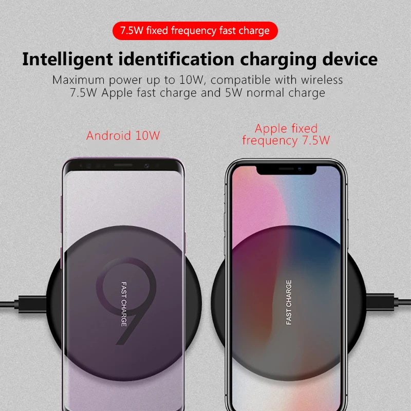 ! ACCEZZ 10 Вт Qi Беспроводное зарядное устройство Универсальный все смартфон для samsung