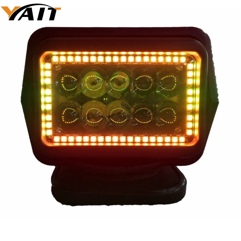 

Yait 10-30V RGB Remote control LED Searchlight 7inch 50W Spotlight LED Work Light TRUCK SUV BOAT MARINE driving light