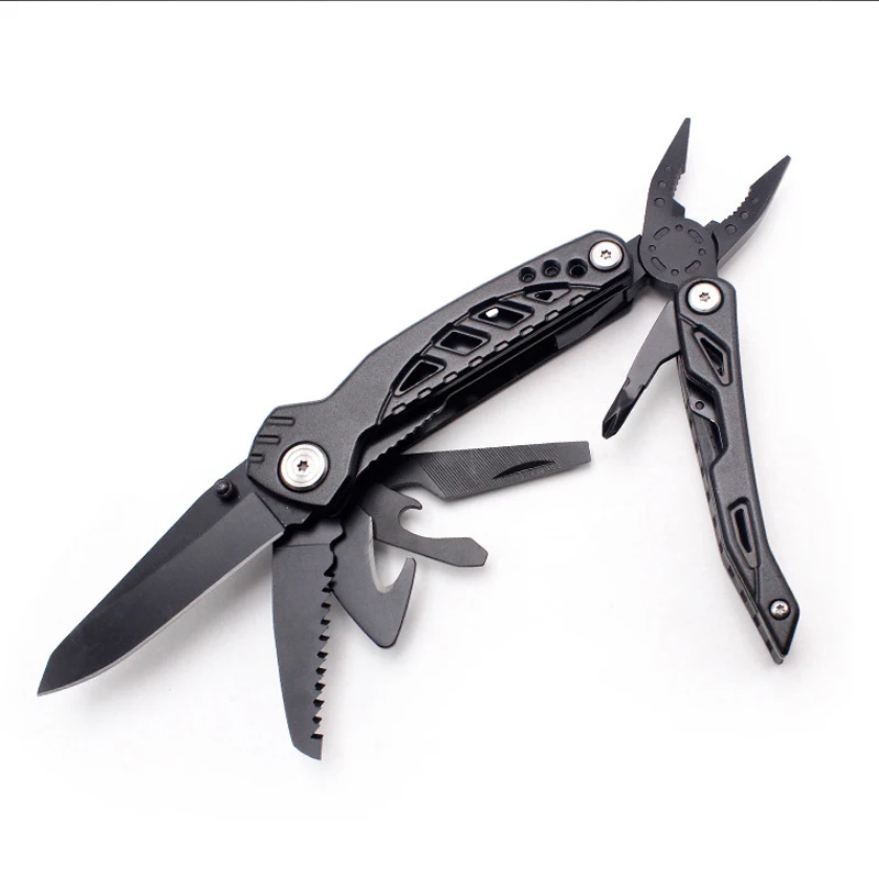 

11 IN 1 Multifunctional Swiss Folding Knife Plier Stainless Steel Army Knives Pocket Hunting Outdoor Camping Survival Knife Tool