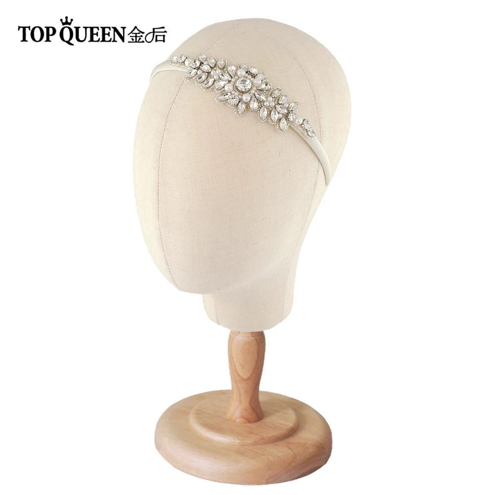 

TOPQUEEN H270-FG Head Hoop Wedding Headbands Veil Hat Hair Band Wedding Tiara Bridal Headpiece Wedding Hair Accessories