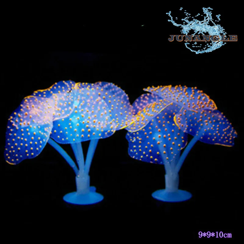

1PCS Fluorescent Coral Silicone Mini Fish Tank Decoration 6 Color Simulation Ornamental Fish Aquarium Plants Accessories
