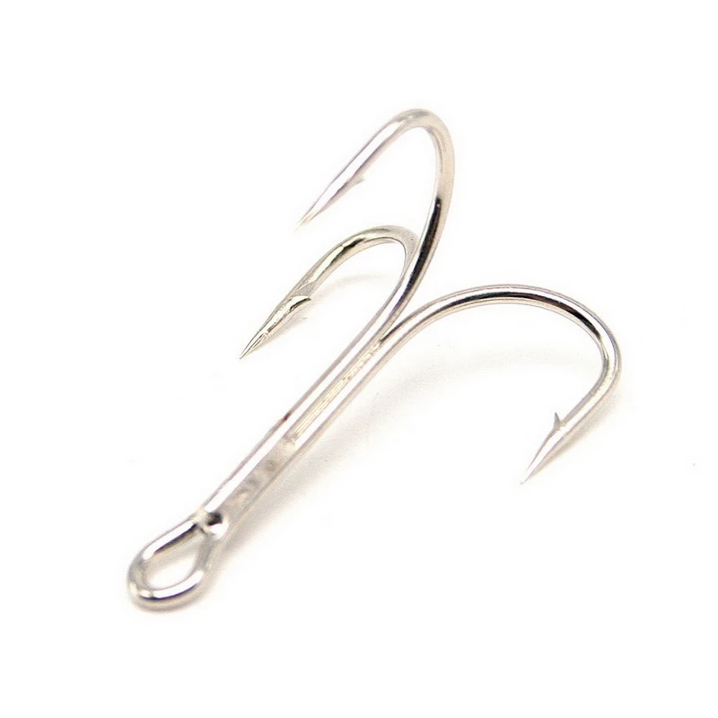 1Pc Cheap and Durable Fresh Water Fishhook Triple Grip Tone Treble