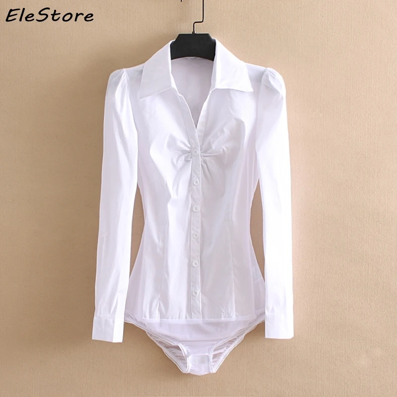 

Plus Size Blouse Women 2019 Blusas Body Shirt Womens Blouses Blue White Tops Formal Long Sleeve Slim Office Woman Work Clothes