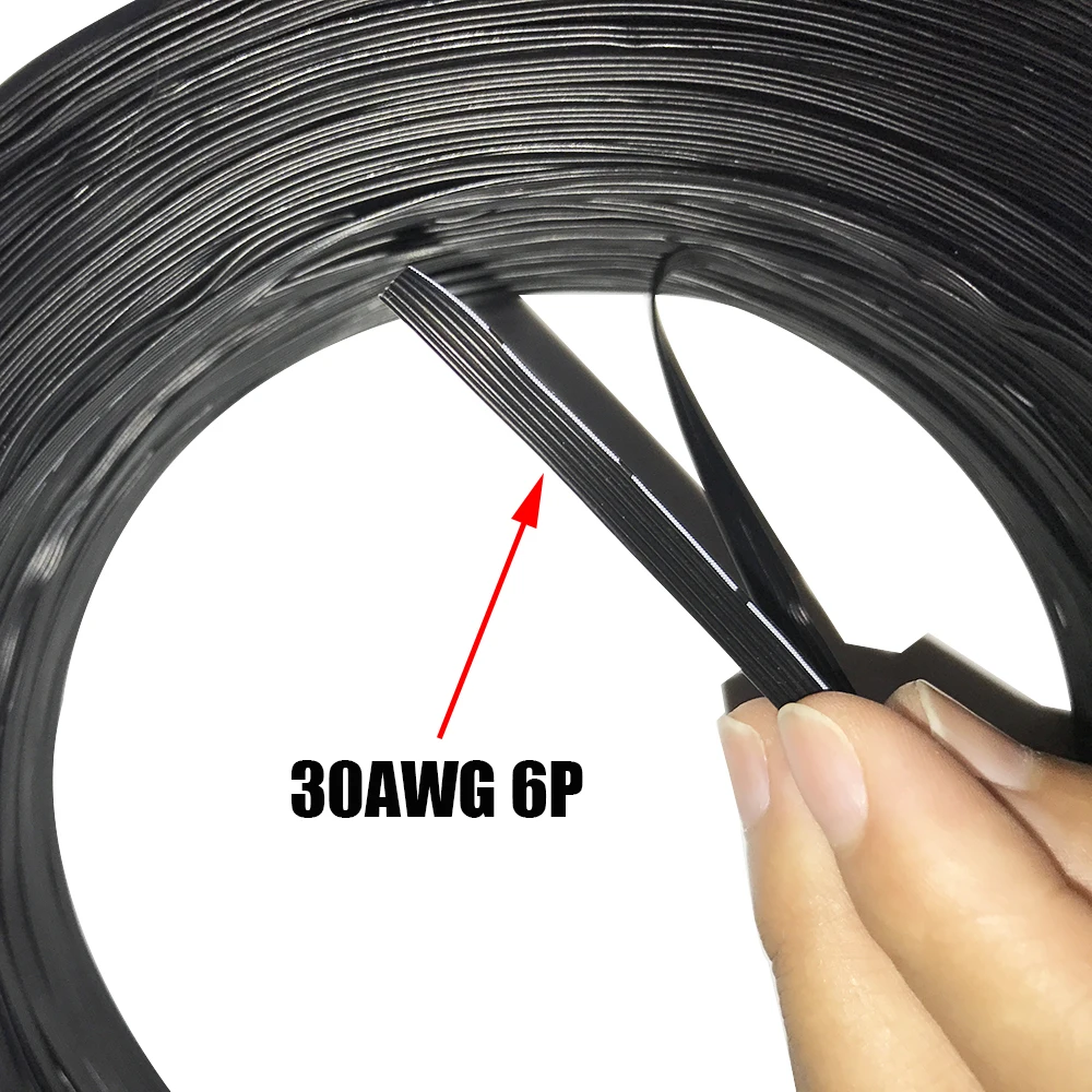 Мягкий Электрический Кабель 30AWG 2P 3P 4P 5P 6P высокотемпературный резиновый провод