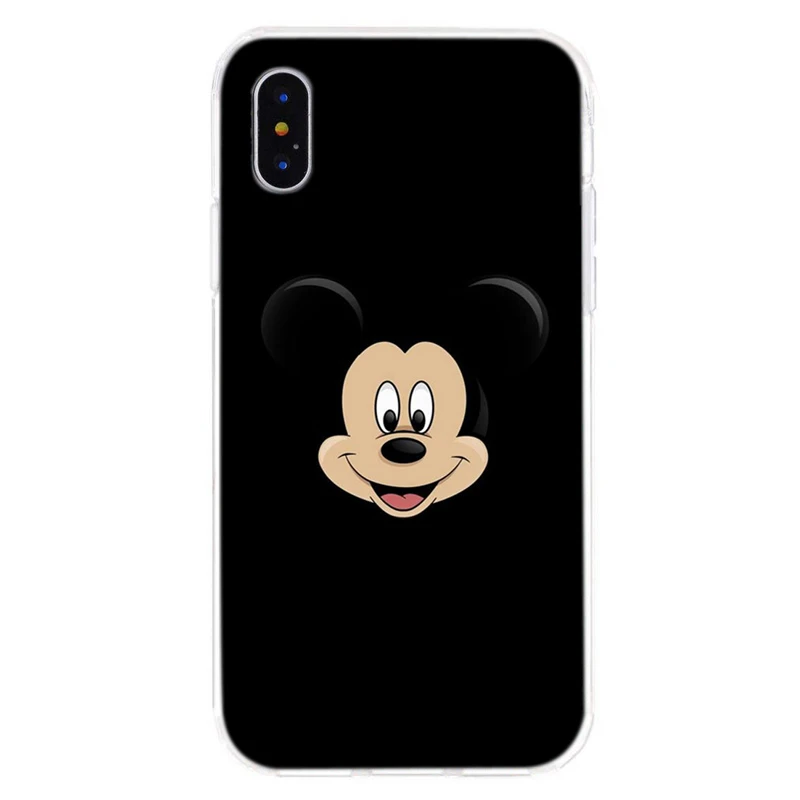 Чехол для Телефона iPhone X XS XR из мягкого силикона ТПУ с рисунком Микки и Минни iphone 6 S