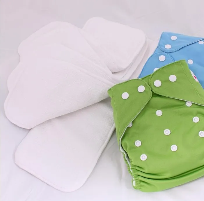 10 шт. вставка из микрофибры, 2 и 3 слоя моющийся многоразовый пеленки для малыша, подходит для всех подгузников