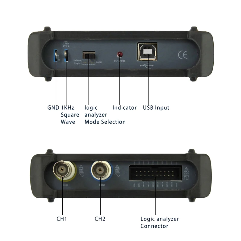 ISDS205C Обновление версии MDSO-LA ПК USB аналоговый Виртуальный осциллограф 16-канальный логический анализатор пропускная способность 20 м цепи анализа