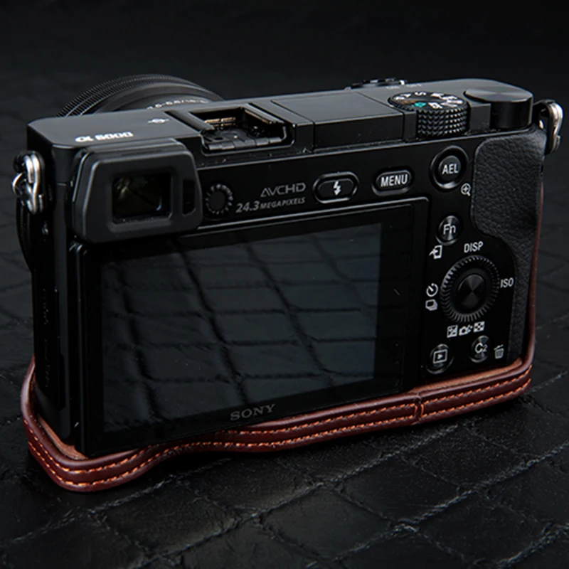Чехол из искусственной кожи для камеры Sony A6000 A6300 A5100 A5000 A7 A7S A7R A7RM2 A7II A7S2 A9 A7M3 Mark ii