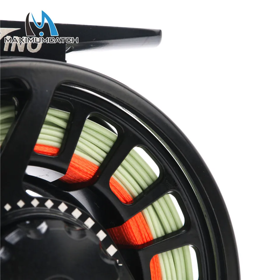 Carretel de Pesca com Mosca de Alumínio Pré-carregado com Linha de Mosca Maximumcatch Maxcatch Fundir Suporte Líder 5-8wt 18 Maximumcatch maxcatch fundir carretel de pesca com