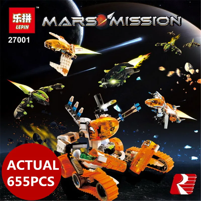 

Lepin 27001 Mar Mission 655Pcs Space Series The Mt-101 Amoured Drilling Set Educational Building Blocks Bricks 7699 boy toys